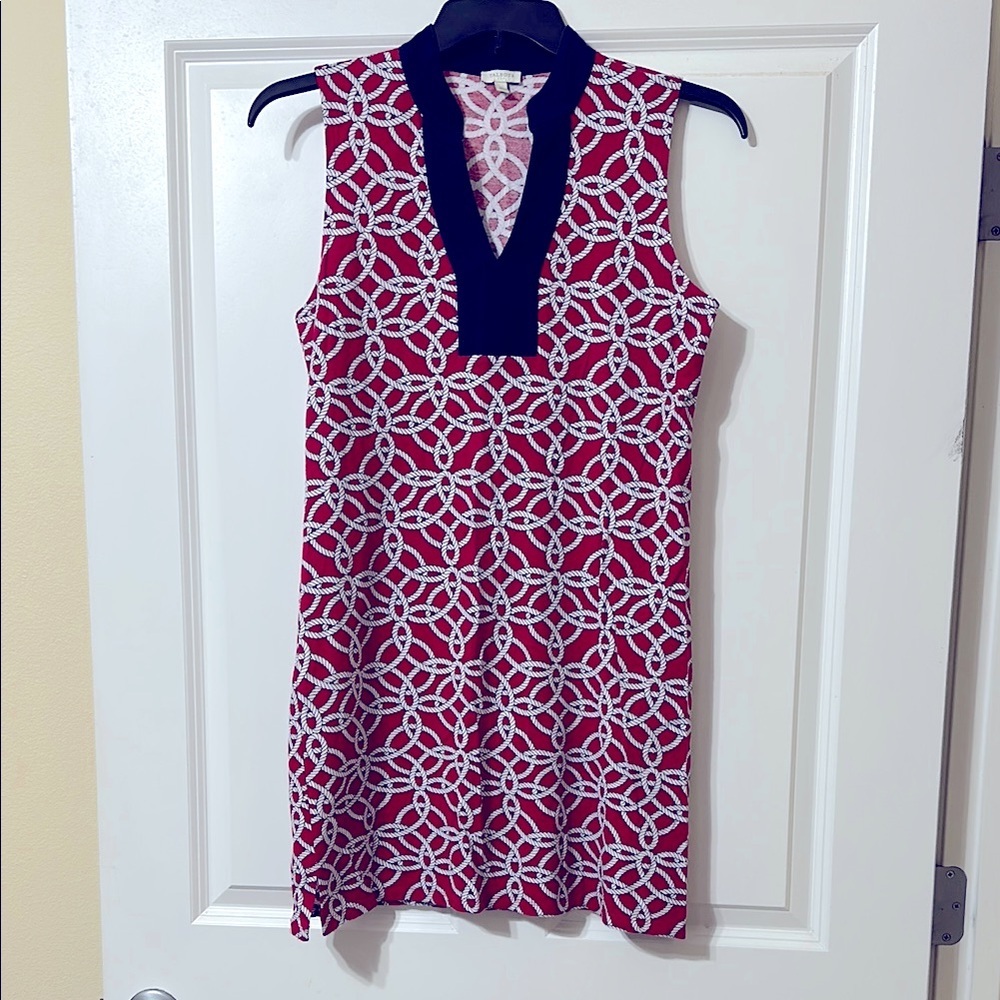 Talbots Nautical Print Sleeveless‎ Shift Dress, Women’s Size Small